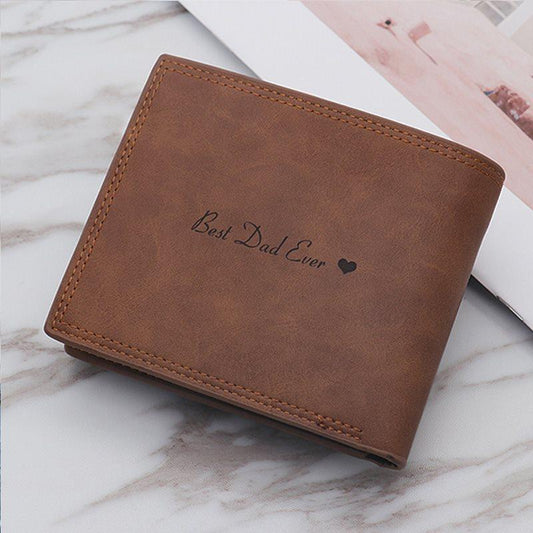 Vintage Men's Wallet With Three Doors In Soft Brown Leather